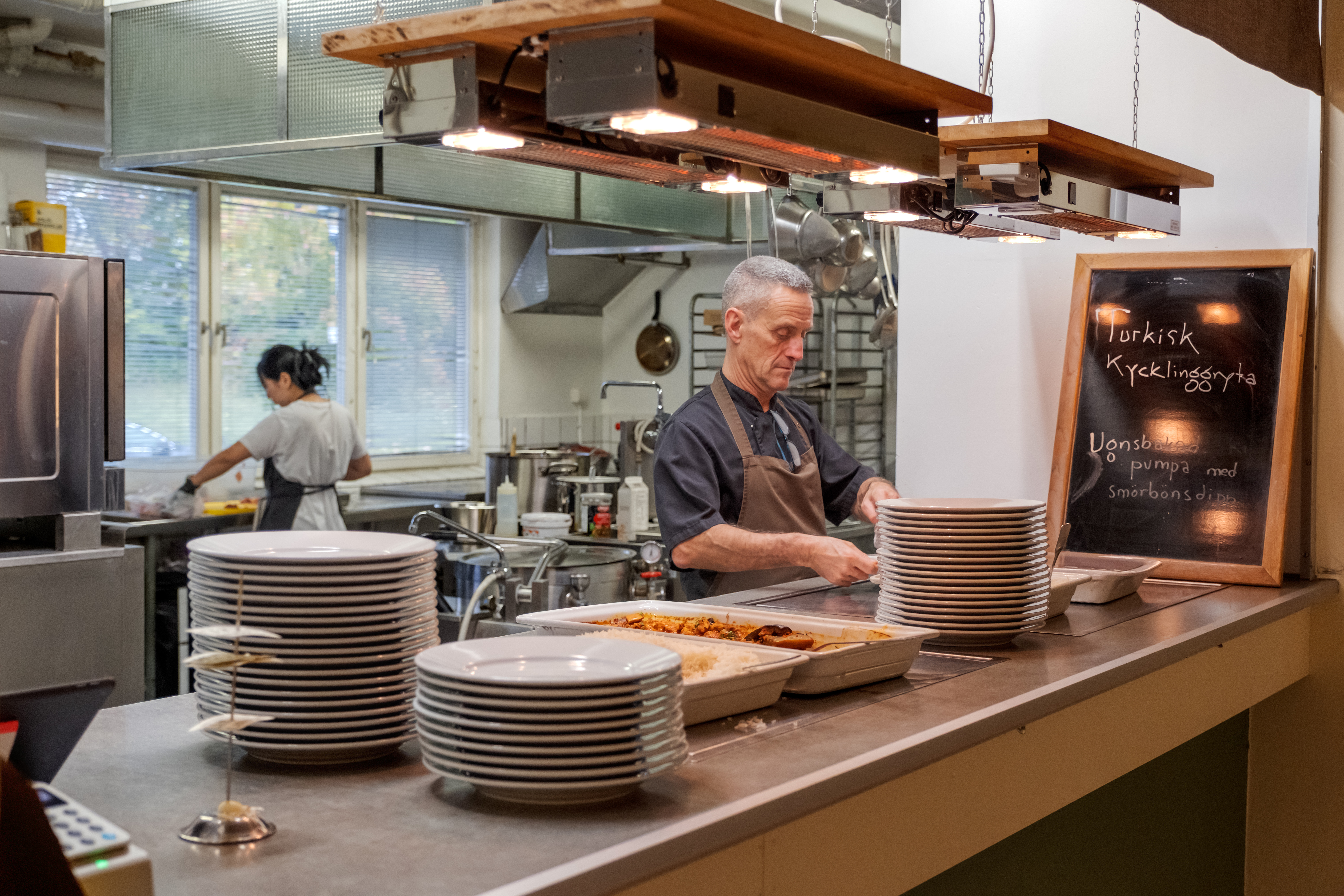 Lunchbuffé på Restaurang Campus i Bromma