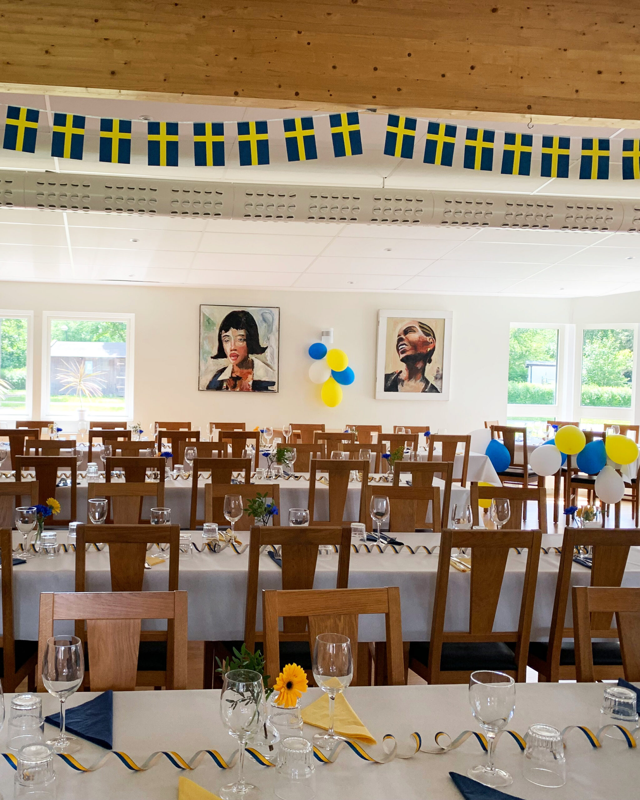 Studentlunch för gymnasieklass